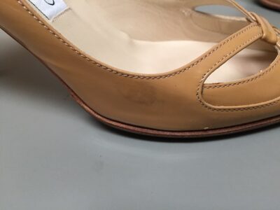 エナメルパンプス黒ずみ１_施工前