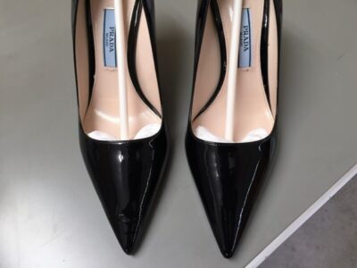 エナメルパンプスのつま先剥がれ_修理後