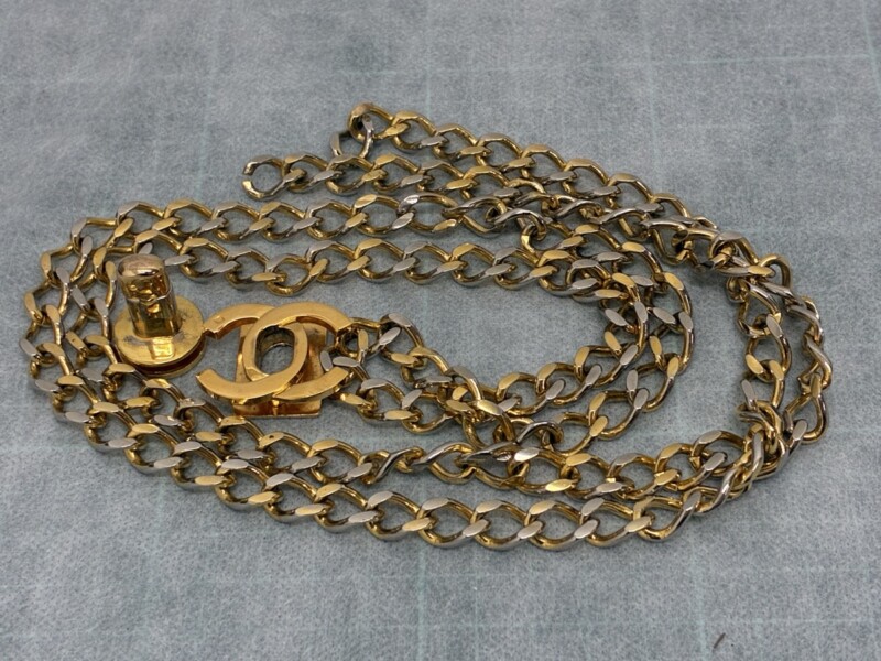 シャネル_チェーン金具_メッキ_修理前