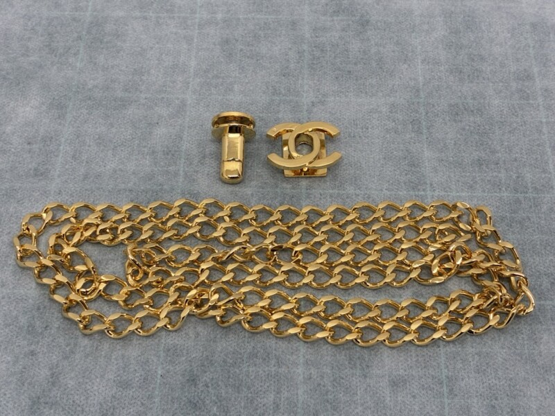 シャネル_チェーン金具_メッキ_修理後
