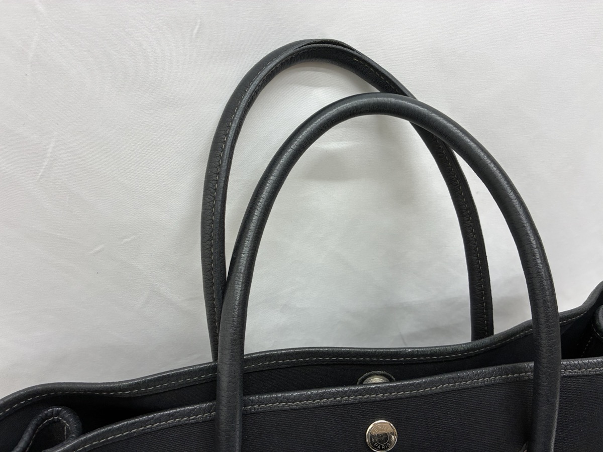 エルメス_ガーデンパーティー_持ち手_修理前