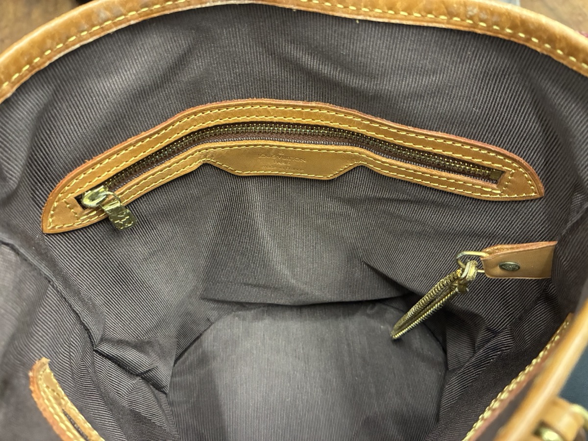 ルイヴィトン_モノグラム_バケット_修理後_内側２