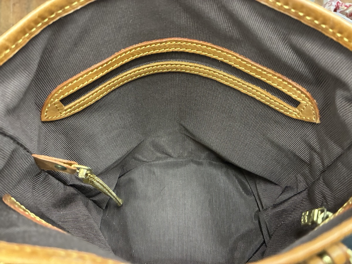 ルイヴィトン_モノグラム_バケット_修理後_内側