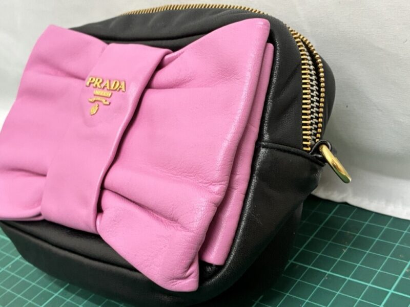 プラダバッグ_リボン部分補修_修理後_正面右