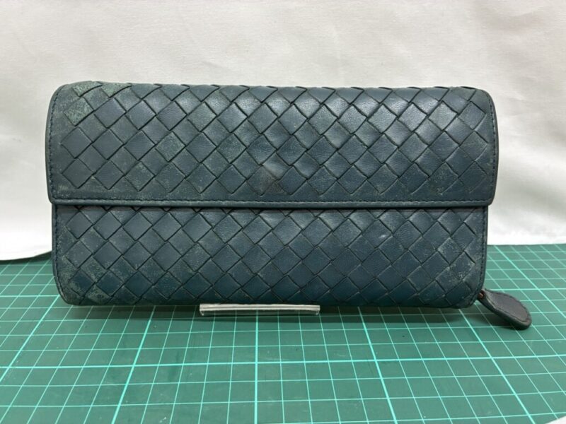 ボッテガ_長財布_修理前_正面